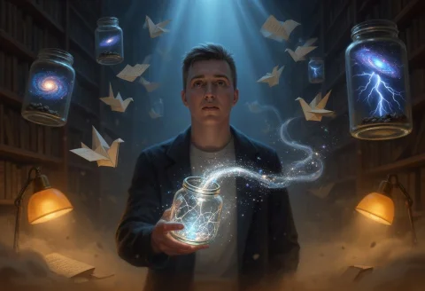 Cinematic Surreal Fantasy Illustration, Using The Reference... — FLUX AI Prompt: Cinematic surreal fantasy illustration, using the reference image for the charac...