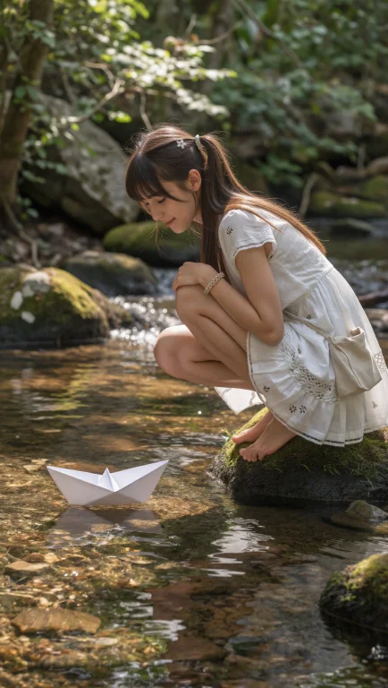 Title Crystal Forest Stream Character Beautiful 23-year-old...