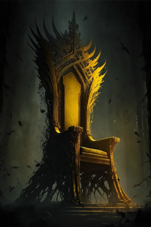 An Empty Throne, Made Of Sulpher, Chiaroscuro, Stark And Cru...
