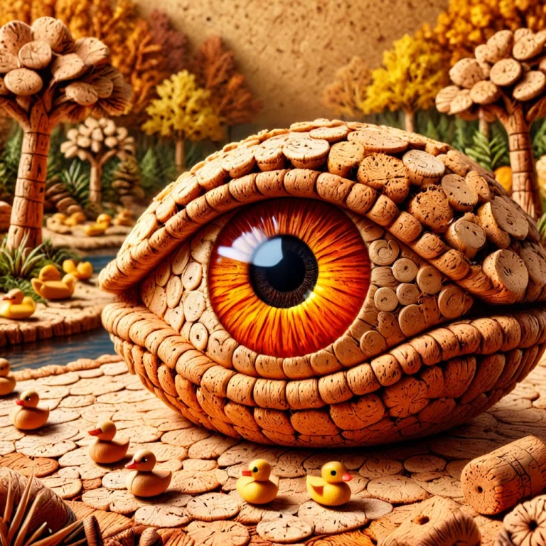 Pamcocomat, Corkworld, Extreme Close-up Of An Eye. The Eyeli...