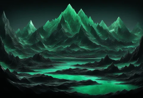 Wide Intricate Mesmerizing Landscape, Jagged Mountains Above... — SDXL AI Prompt: wide intricate mesmerizing landscape, jagged mountains above a still lake at nig...