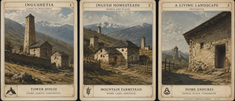 Ingushetian Ingush Housing. Art Techniques Reminiscent Of Th...