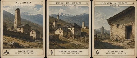 Ingushetian Ingush Housing. Art Techniques Reminiscent Of Th... — Stable Diffusion AI Prompt: Ingushetian Ingush housing. art techniques reminiscent of the Louisiana Purchase...