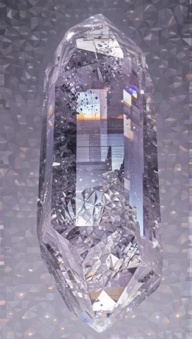 Supergroundview, A Single Colossal Quartz Crystal Tower Desc... — Stable Diffusion AI Prompt: supergroundview, a single colossal quartz crystal tower descends vertically into...