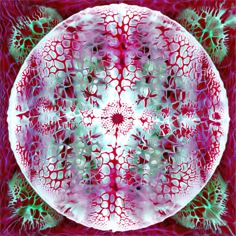 Jpourbiological, Flower Of Life Pattern Overlaid On Composit...