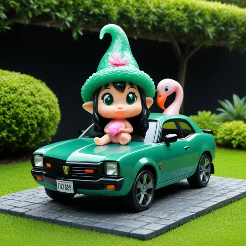 Masterpiece, Best Quality, Chibi Jade Goofy Washing Runaway... — SDXL AI Prompt: masterpiece, best quality, (chibi jade Goofy washing runaway family car), jade_g...