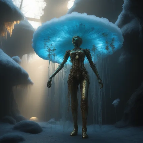 Janubiscomeforth, Jtouched, Shamanic Mechanical-organic Hybr... — SDXL AI Prompt: janubis_come_forth, jtouched, shamanic mechanical-organic hybrid figure, undergr...