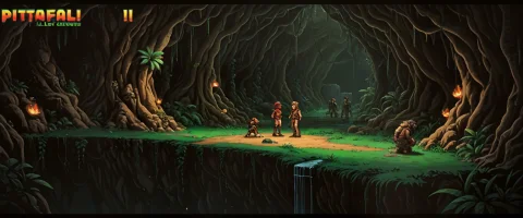 Pitfallii Lostcaverns — SDXL AI Prompt: Pitfall II: Lost Caverns)