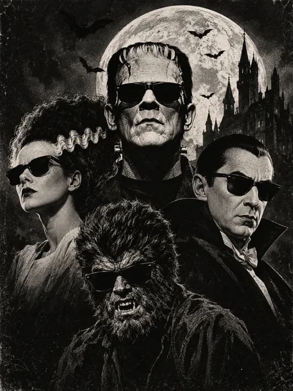 Midnight Monsters, Retro Horror, Horror Wallpaper, Halloween...