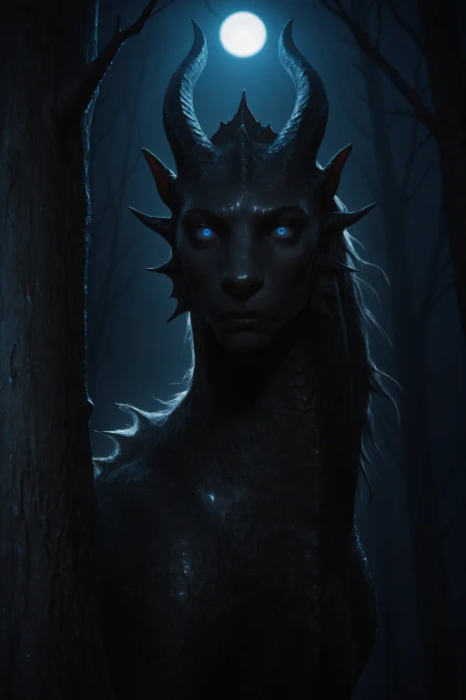 Scandinavian Dragon,blue Eyes,black Scale,black Horn,realist...