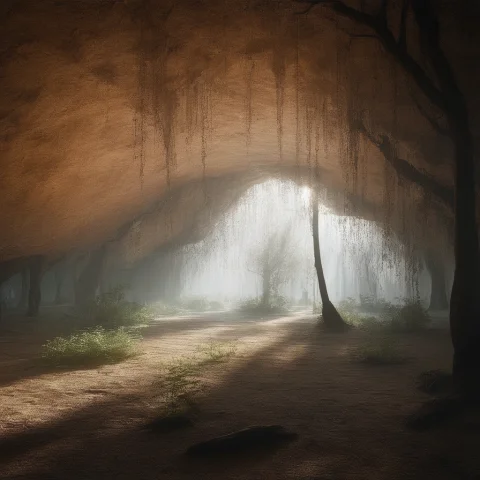Jacpaperstyle, Janubiscomeforth, Twilight Settlement, Organi... — SDXL AI Prompt: jac_paper_style, janubis_come_forth, twilight settlement, organic architecture,...
