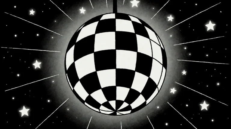 Prspls2007, A Stylized Disco Ball, Composed Of Alternating B...