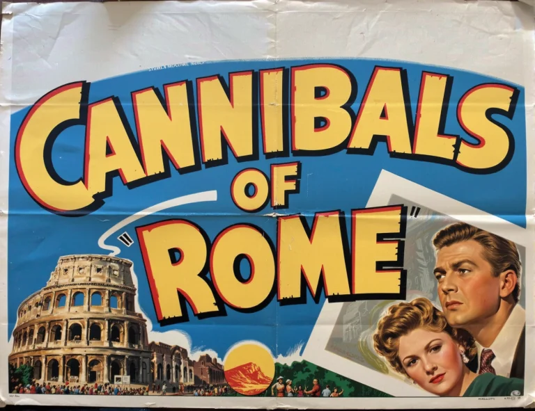 Vintage Movie Poster, Movie Poster, Cannibals Of Rome