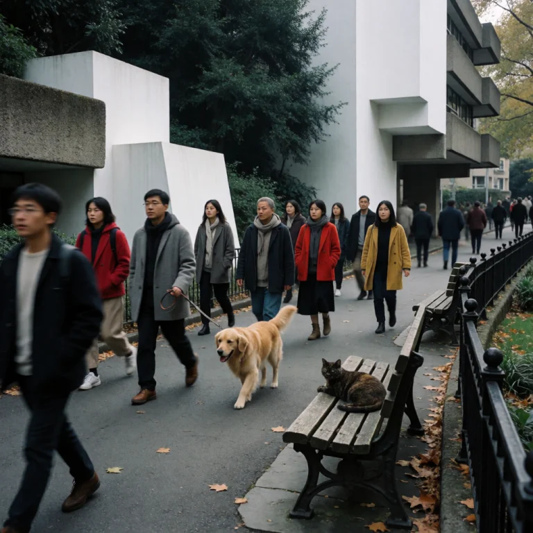 Candid Street Photography, Dynamic Diagonal Composition, 35m...
