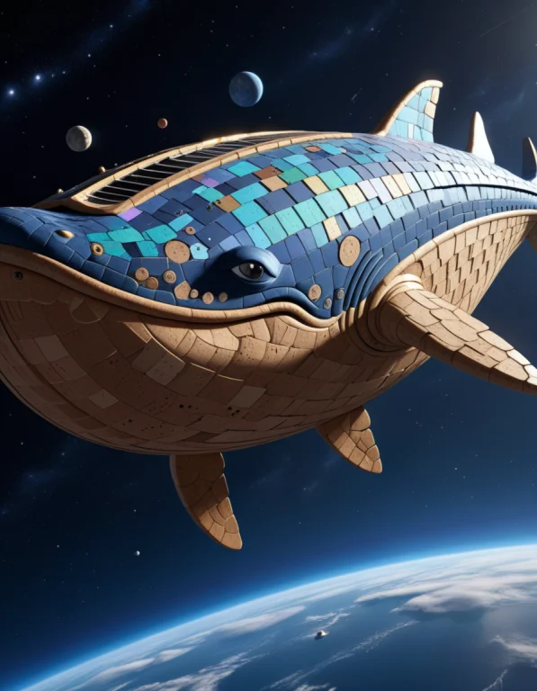In Outer Space, A Happy Space Whale , Corkworld, Lazypos, Lo...