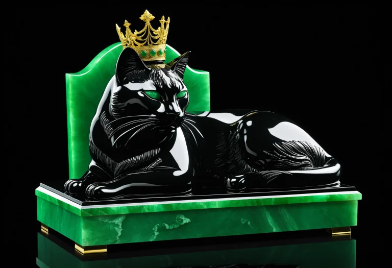 A Witty And Humorous Masterpiece, A Royal Pampered Cat Sleep...
