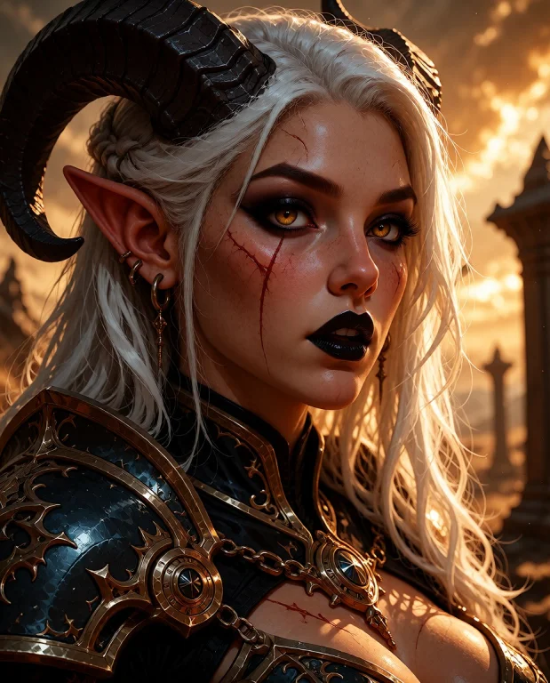 A Highly Detailed Closeup Portrait, Face Focus, A Beautiful...