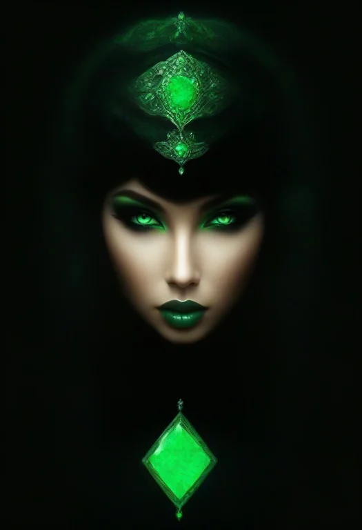 Masterpiece, Best Quality, 1girl, Green
