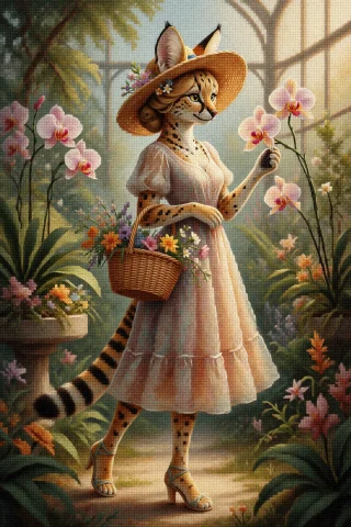 Cross-stitch Embroidery Style. He Entire Image Is Rendered A... — Stable Diffusion AI Prompt: Cross-stitch embroidery style. he entire image is rendered as a cross-stitch emb...