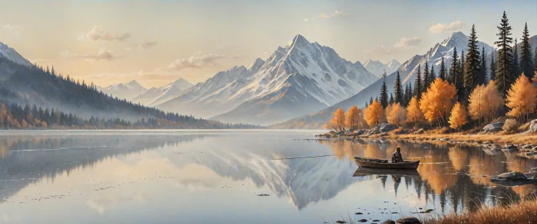 Transparent Watercolor Landscape Painting On Cold-press Pape...