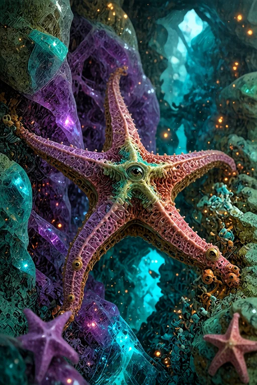 , , A Breathtaking Macro Photograph Of A Cute Real Purple St...