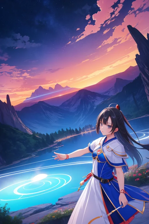 1girl, Lorakak1, Stylized By Qiu Shengxian, Eugen Bracht, Ra...