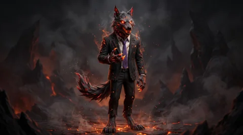 Photorealistic Render, Hellhound — Stable Diffusion AI Prompt: Photorealistic render, hellhound