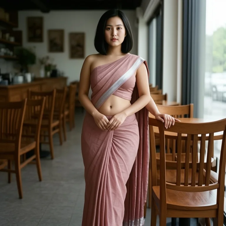 A Photograph Of A Striking Southeast Asian Woman In Her Earl...