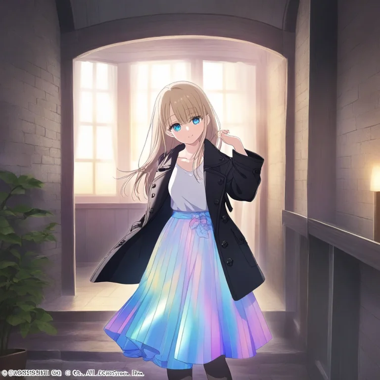 A Coat Left Hanging In An Empty Attic, Iridescent Light, Dre...