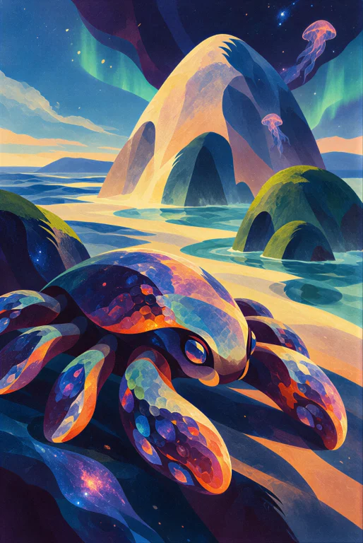Vtxserrave, The Creatures Tentacles, Each Adorned With Iride...