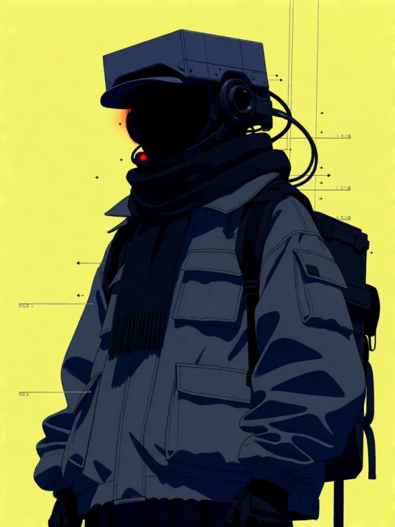 A Half Length Portrait Of A Courier In An Oversized Utility...