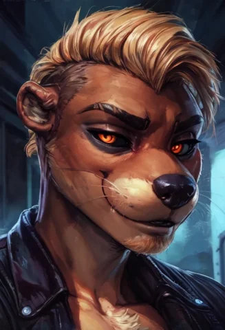 Solo, Anthro, Otter1.2, Detailed Fur, Hair Slicked Back, Bro... — Stable Diffusion AI Prompt: solo, anthro, (otter:1.2), detailed fur, hair slicked back, brown fur, blond hai...