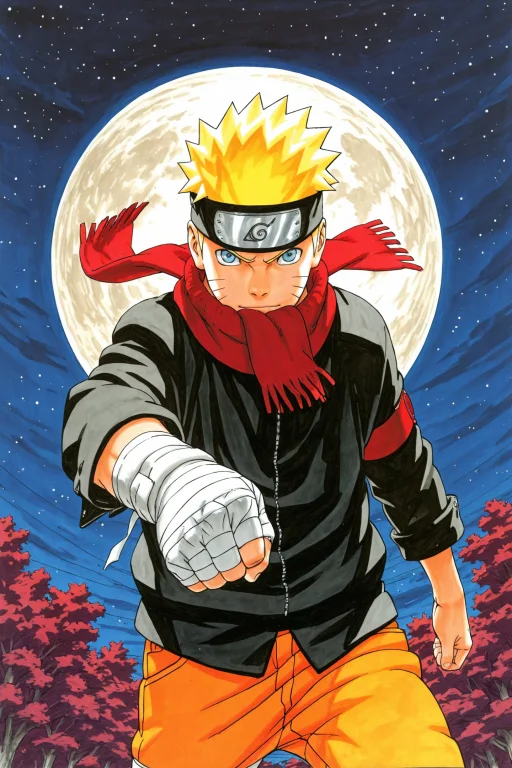 Kishimoto Masashi Style,traditional Media,1boy,solo,male Foc...