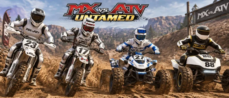Render A Fleet Of Four Mx Vs. Atv Untamed Riders In Each Of...