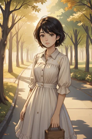 1girl, Loratraining13355431-20261007012921509-rjvc1, Alhambr... — Stable Diffusion AI Prompt: 1girl, , Alhambresque Cool "Eligeth, Crossroads Augur", trees in background, imp...