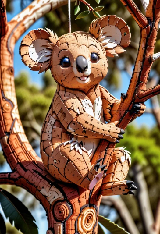 Corkworld Koala On Tree