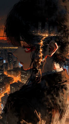 A Breathtaking Dark Surreal Anime Illustration With A Double... — Stable Diffusion AI Prompt: A breathtaking dark surreal anime illustration with a double-exposure aesthetic....