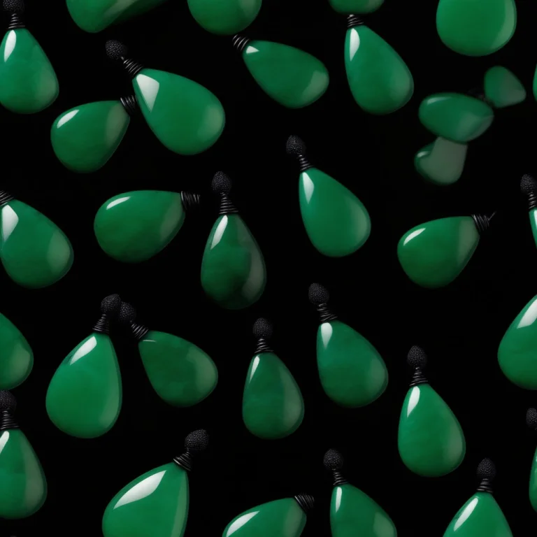 Obsidian Jade Style, Pear Shaped