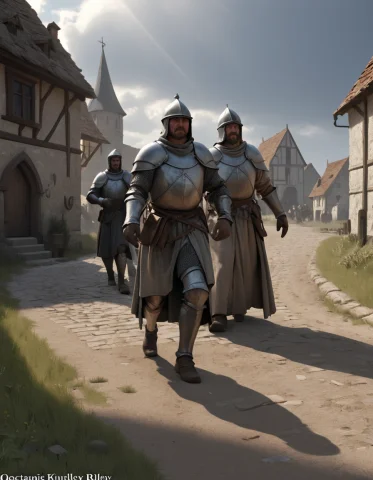 Medieval Humming- In Dirty Rpg Clothes, 1500ad Superb Knoll... — SDXL AI Prompt: medieval Humming- in dirty rpg clothes, 1500ad superb Knoll gusty weather Heinri...