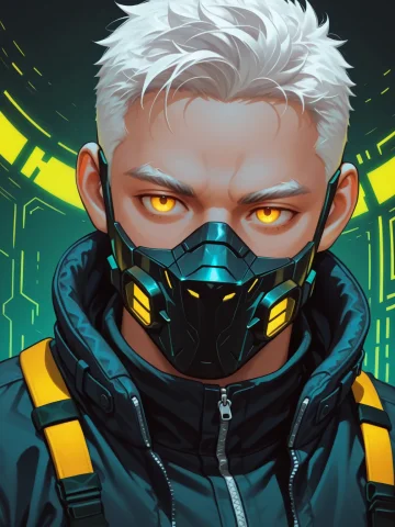 Breezem18, Perfect Face, Cyberpunk Anime Style Portrait, A Y... — Stable Diffusion AI Prompt: BreezeM18, perfect face, cyberpunk anime style portrait, a young man with spiky...