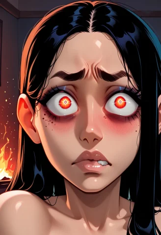 Side Closeup Of Womans Expression., Azula . Crazy Eyes Shadi... — Stable Diffusion AI Prompt: side Closeup of Woman's expression., azula . Crazy eyes Shading, subsurface scat...