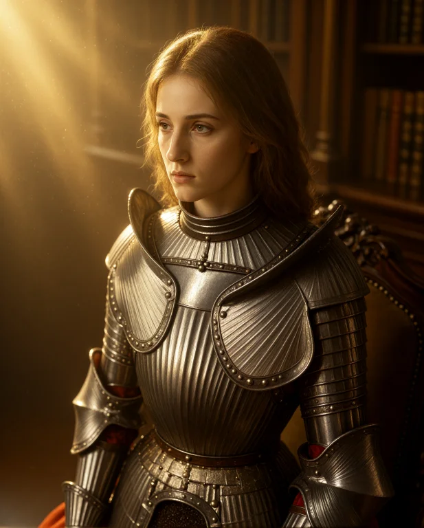 A Majestic, Golden Light Illuminates The Ethereal Portrait O...