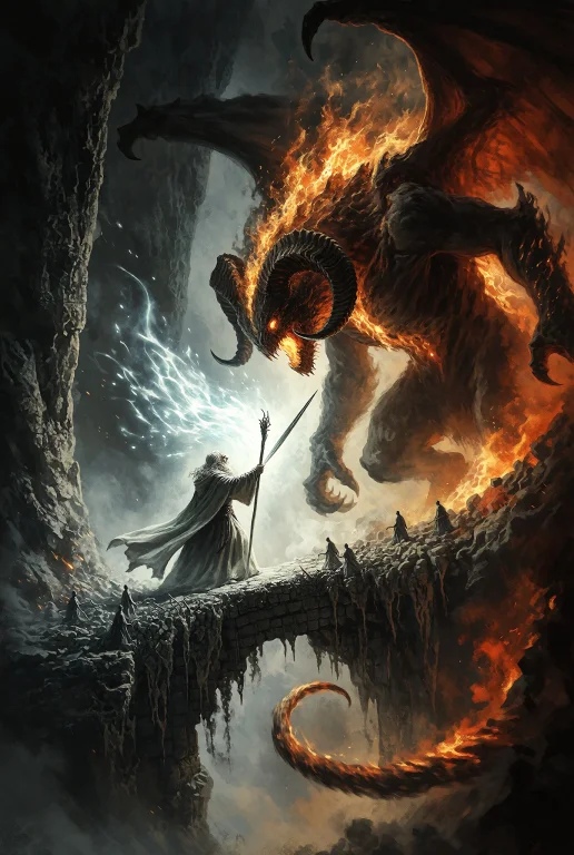 Gandalf, An Elderly Wizard With A Long Silver Beard, Weather...