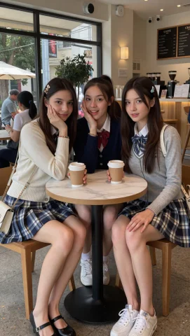 Title Pastel Caf Friends Character Three Beautiful 23-year-o... — Stable Diffusion AI Prompt: TITLE: Pastel CafÃ© Friends CHARACTER: three beautiful 23-year-old European wome...