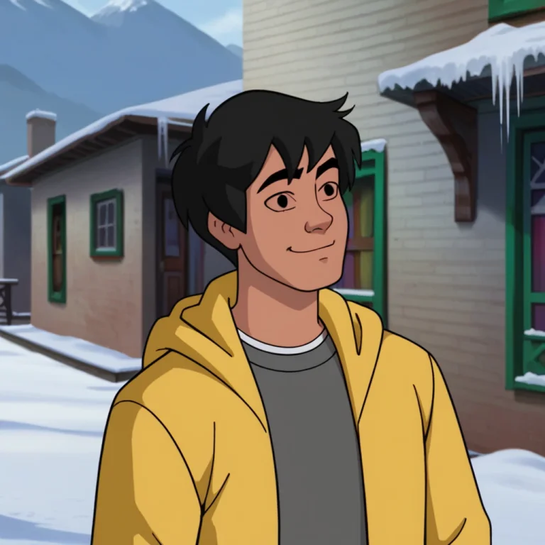 Male, Tan Skin, Black Hair, Black Eyes, No Sclera, Thick Eye...