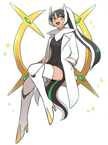 Score8, Score9, Arceus, Personification, Solo, Multicolored... — Stable Diffusion AI Prompt: score_8, score_9, Arceus, personification, solo, multicolored hair, black hair,...
