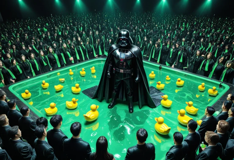 A Ridiculous Midnight Nightclub Populated By Rubber Ducks In...