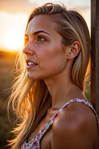A Stunning, Photorealistic Portrait Of A Young Woman With Lo... — Stable Diffusion AI Prompt: A stunning, photorealistic portrait of a young woman with long, flowing blonde h...