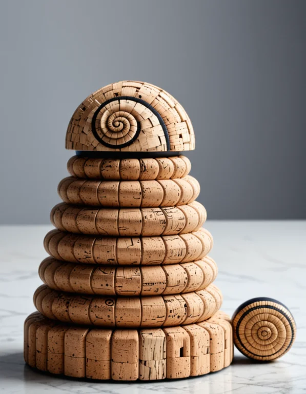 A Monumental Cork Courthouse Where A Tiny Cork Snail Preside...