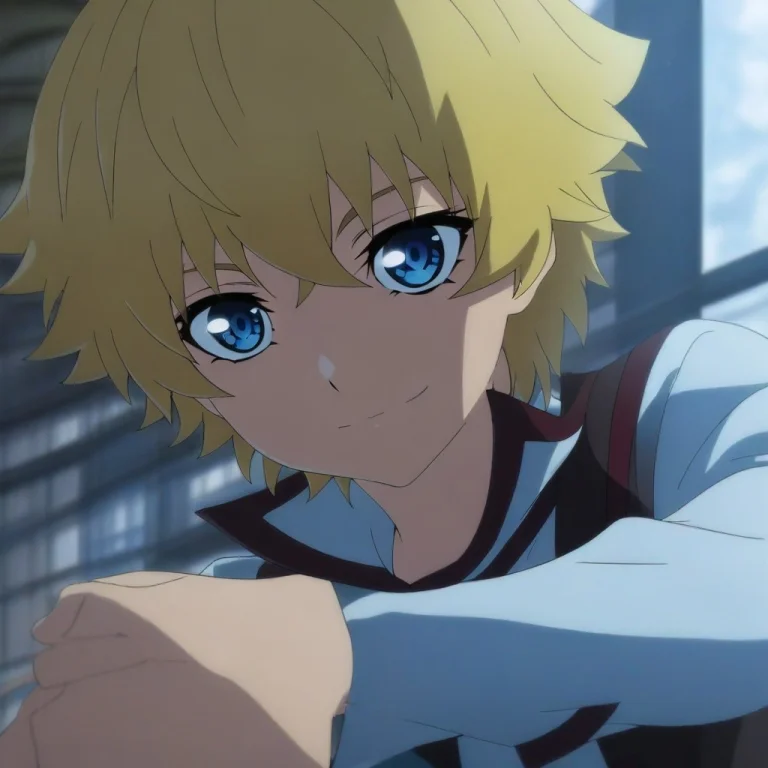 Blonde Hair, Blue Eyes, 1boy, Anime Screenshot, Solo, Male F...